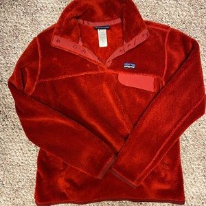 Womens retool patagonia pullover. EUC. Red. Size Medium